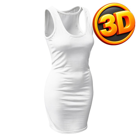 3D Women Dress Tank