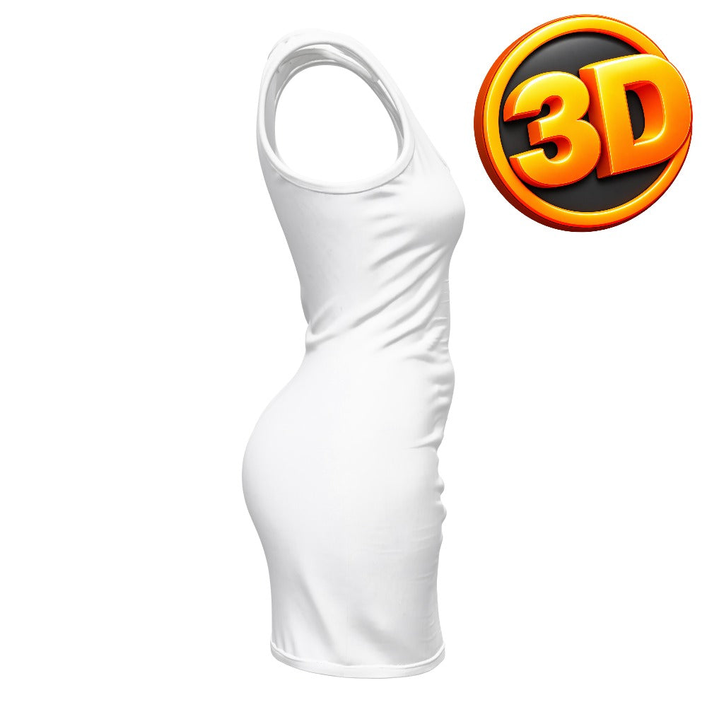 3D Women Dress Tank