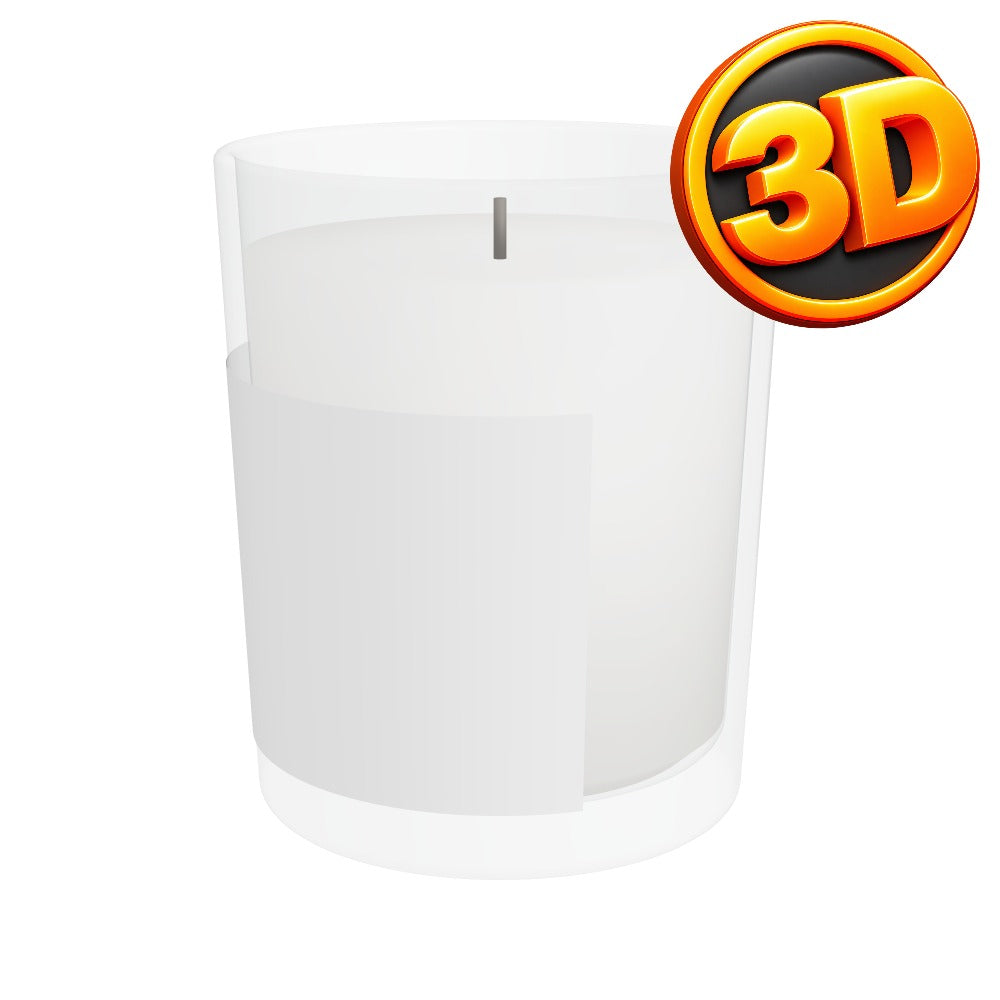 3D Glass Candle